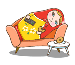 matryoshka girl "Nina" sticker #1740362