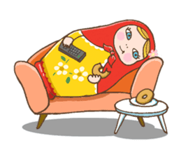 matryoshka girl "Nina" sticker #1740362