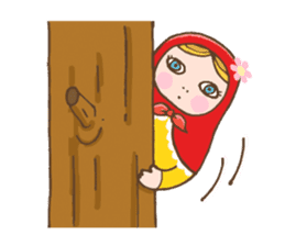 matryoshka girl "Nina" sticker #1740365