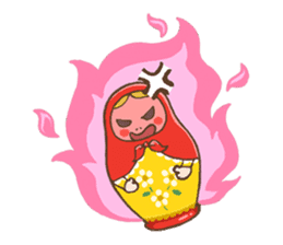 matryoshka girl "Nina" sticker #1740367