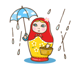 matryoshka girl "Nina" sticker #1740371