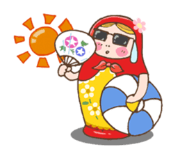 matryoshka girl "Nina" sticker #1740372