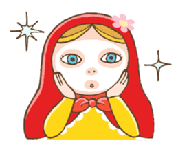 matryoshka girl "Nina" sticker #1740374