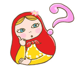 matryoshka girl "Nina" sticker #1740377
