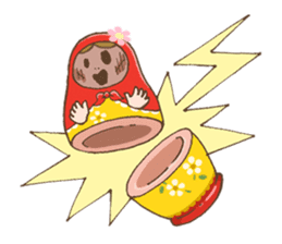 matryoshka girl "Nina" sticker #1740381