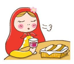 matryoshka girl "Nina" sticker #1740382