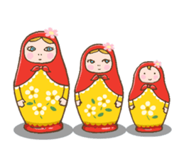 matryoshka girl "Nina" sticker #1740383