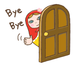 matryoshka girl "Nina" sticker #1740384