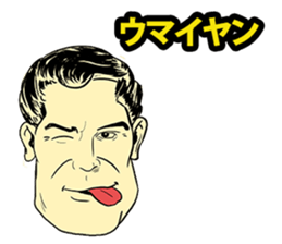 American Comic Man speaks Japanese sticker #1740965