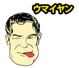 American Comic Man speaks Japanese sticker #1740965