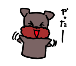 Yorkie Marron that floppy ears 2 sticker #1741634