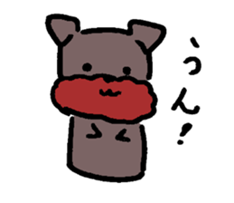 Yorkie Marron that floppy ears 2 sticker #1741641