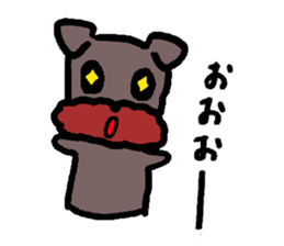 Yorkie Marron that floppy ears 2 sticker #1741644