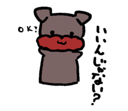 Yorkie Marron that floppy ears 2 sticker #1741658