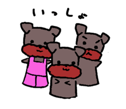 Yorkie Marron that floppy ears 2 sticker #1741660