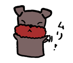 Yorkie Marron that floppy ears 2 sticker #1741663