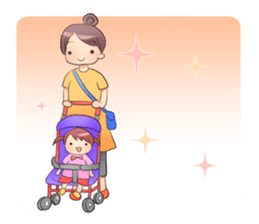 Childcare Sticker " Musume-chang " sticker #1741896
