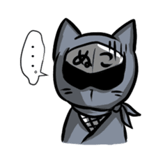 Ninja cat nekota salmon sticker #1742106
