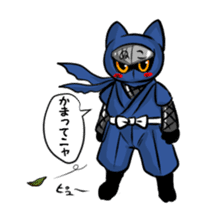 Ninja cat nekota salmon sticker #1742107