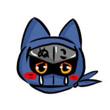 Ninja cat nekota salmon sticker #1742118