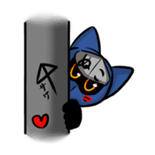 Ninja cat nekota salmon sticker #1742132