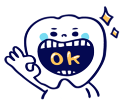 Pretty teeth & Streptococcus mutans sticker #1744306