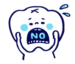 Pretty teeth & Streptococcus mutans sticker #1744307