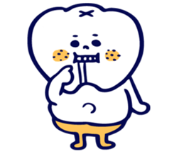 Pretty teeth & Streptococcus mutans sticker #1744313