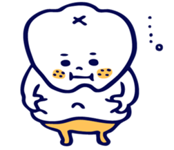 Pretty teeth & Streptococcus mutans sticker #1744316