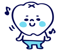 Pretty teeth & Streptococcus mutans sticker #1744319