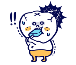 Pretty teeth & Streptococcus mutans sticker #1744322