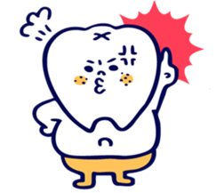 Pretty teeth & Streptococcus mutans sticker #1744338