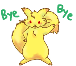 mokomoko animal sticker #1744794