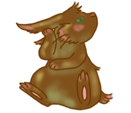 mokomoko animal sticker #1744808