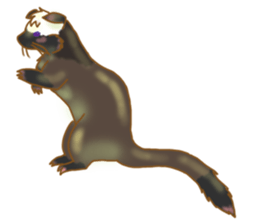 mokomoko animal sticker #1744813