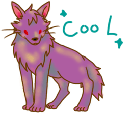 mokomoko animal sticker #1744816