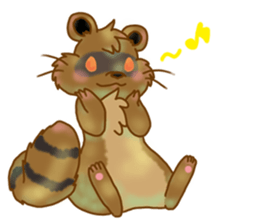 mokomoko animal sticker #1744818