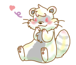 mokomoko animal sticker #1744820