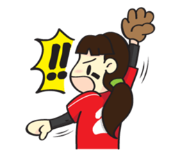 Softball Girls (English) sticker #1745269