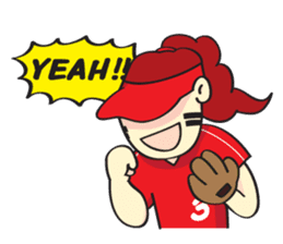 Softball Girls (English) sticker #1745276