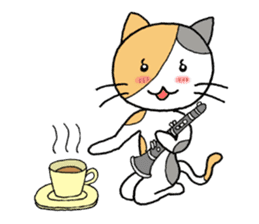 Clarinet Kitty sticker #1745683
