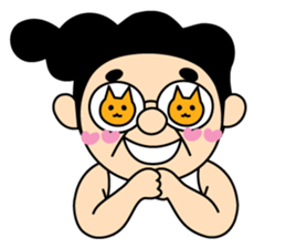 Pompadour man deluxe sticker #1745905