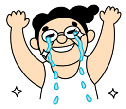 Pompadour man deluxe sticker #1745907