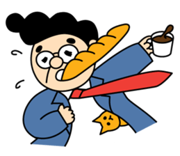 Pompadour man deluxe sticker #1745935