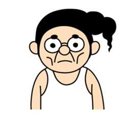 Pompadour man deluxe sticker #1745939