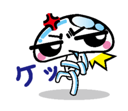 The jellyfish which sulked sticker #1745975