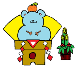 color bear nini and koko sticker #1746291