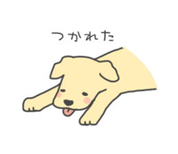 Dog and boy sticker #1746364