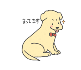 Dog and boy sticker #1746375