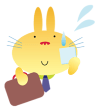 " The Rabbit " who works sticker #1746385